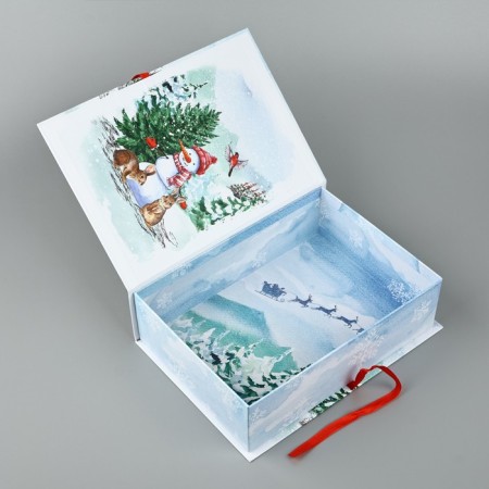 Box - Kniga "Happy New Year", 27 x 19.5 x 8 cm, New Year-4