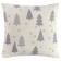 Knitted pillow with New Year's pattern Magic Forest New Year Essential, size 45x45 cm