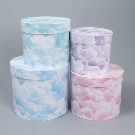 A set of hats for flowers 4 in 1, gift packaging, “clouds”, 14 x 13 cm - 20 x 17.5 cm-3