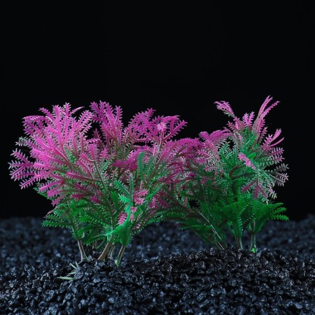 Set of artificial plants for aquarium (2 pcs), 10 cm