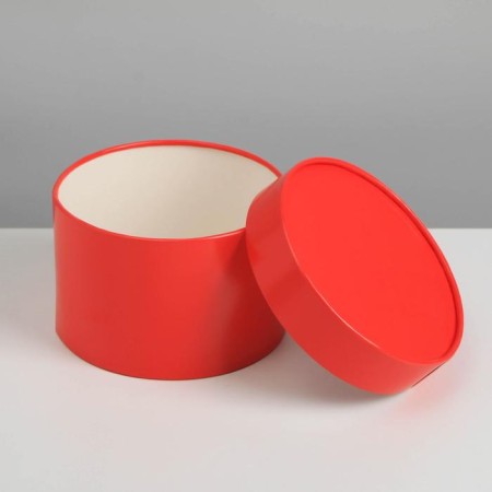 Set of hats 3 in 1 red, gift packaging, 16 x 10, 14 x 9, 13 x 8.5 cm-2