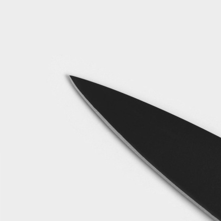 Universal kitchen knife Magistro Vantablack, blade length 12.7 cm, black color-2