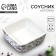 Keramic Kitchen ceramic saucer, 8.5 x 8.5 x 3.5 cm, white color