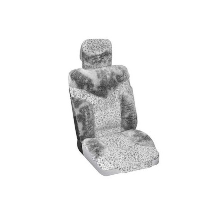 Covers of the seat fur artificial 2 items. SkyWay Arctic Gray