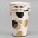 Paper glasses "peas", 6 pcs., Black color