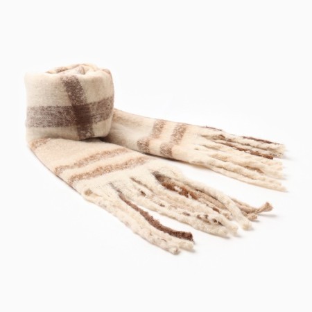 Female scarf, dairy color, rr 48x195 cm