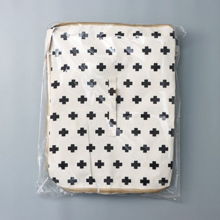 CFR for storing things "openwork", 55 × 42 × 25 cm, black and milk color-6