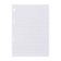 Smooth block for notebooks on rings A5, 80 sheets in a ruler, in individual packaging, block 60 g/m2