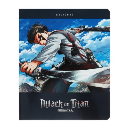 Notebook A5, 48 sheets cell "Titanes attack season 1-3", covered cardboard, block 65g/m2, 5V mix-2