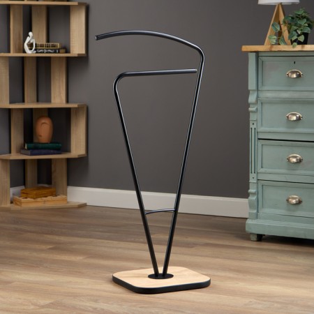 LAKSI hanger "silhouette" Black matte/oak Irlandsi