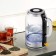 Electric ketter KitFort KT-6193, glass, 1.7 l, 2200 watts, metallic