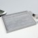 Top for rings 5 ​​stripes, phlock, 35x24x3 cm, gray color