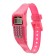Watch of Electronic nursery, with a calculator, silicone strap, L-21 cm, pink
