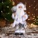 Santa Claus "in a suit with sequins and with a flashlight" 30 cm, silver