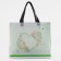 Household bag without fastening, white/light green color