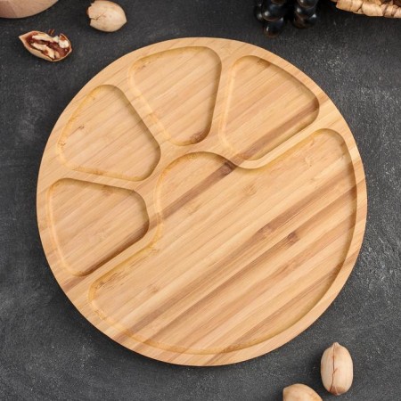 Menzhitsa Dolyana "Lap", 25 × 25 × 1.5 cm, bamboo-2