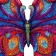 Wooden figured puzzle "Charity Moth", wooden box