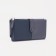 Women's wallet on the button, blue color