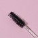 Brush for eyebrows and eyelashes, 10.8 cm, in case, black/transparent color