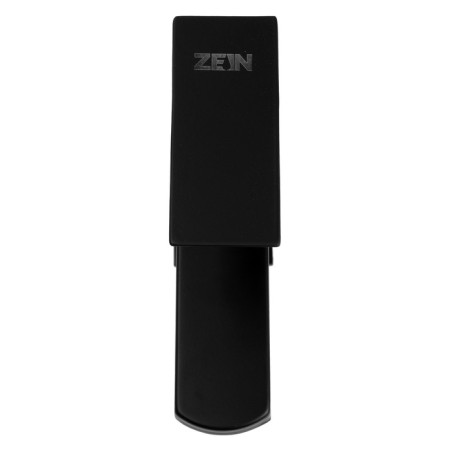 Zein Z2393 sink mixer, 40 mm cartridge, short spout, stainless steel, black-1