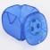 Basket for storing toys "Football" with a lid, 45 x 45 x 43 cm, blue