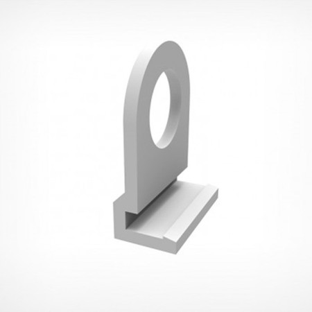 Loop for hanging the plastic profile Clickker Hook, white color-3