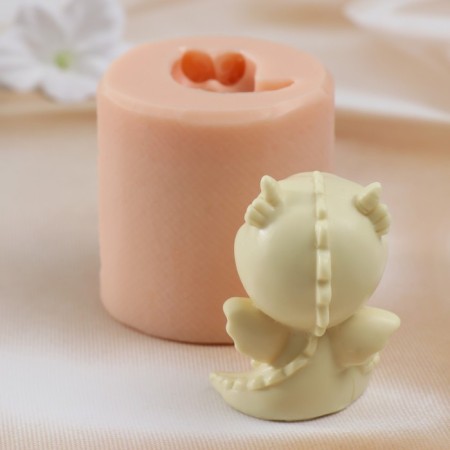 Silicone Mold "Child in the Dragon costume" mix 6x6x7 cm-3