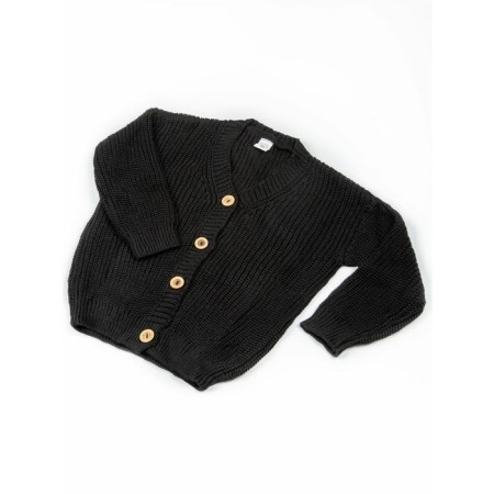Cardigan Children's Knit, height 146 cm, black color-9