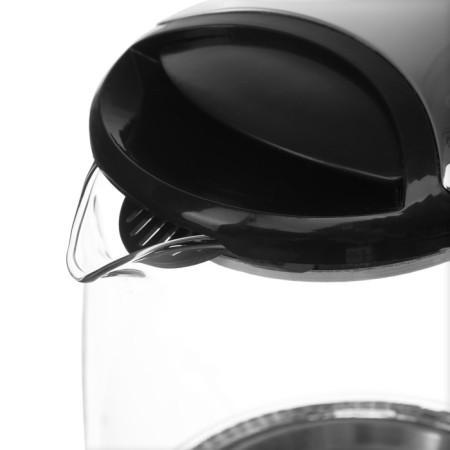 Electric kettle Sakura SA-2722BK, glass, 2.2 l, 1800 watts, backlight, silver-black-1