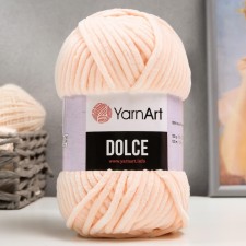 Пряжа "Dolce" 100% микрополиэстер 120м/100гр (779 св  персик)