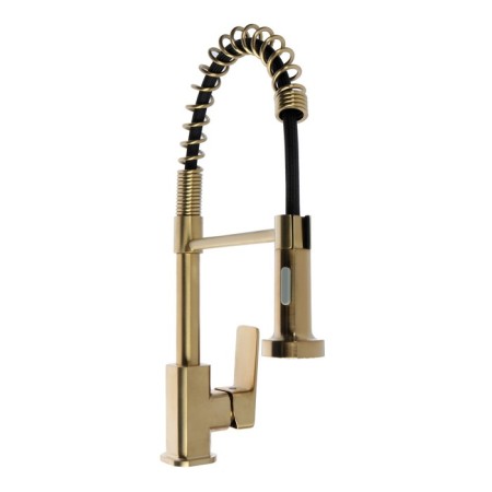 Accoona A44126AW kitchen mixer, single -leaf, flexible surge, 2 modes, high, gold-2