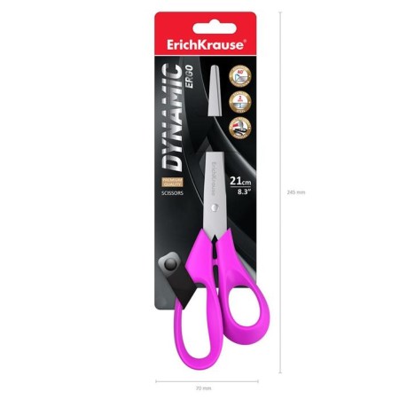Scissors Erichkrause Dynamic, 21 cm, mix-3
