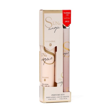 Perfume set female un & unique: toilet water, 35ml + body lotion, 35ml-3