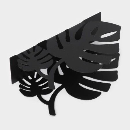 Napkin "leaves", 13 × 4 × 7.5 cm, black color-3