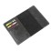 Cover for a passport with pockets, black color