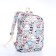 School backpack from textiles on a zipper, 3 pockets, pencil case, color colorful color