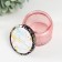 Bank for candles glass with a “soft awakening” lid 120 ml pink, round 5x7x7 cm