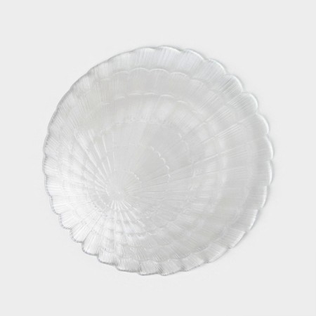 Glass plate Atlantis, d = 19 cm, the color is transparent-3