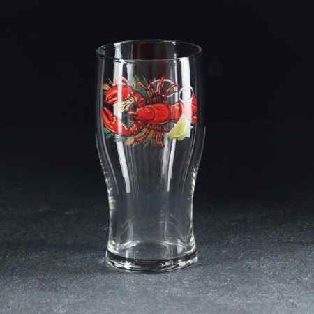 Glass glass for beer "Tulip", 570 ml, MIX drawing-1