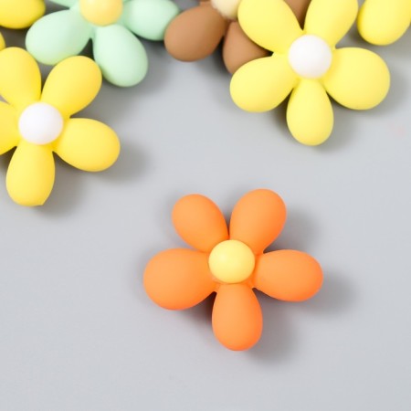 Busina for creativity plastic "Bright chamomile" matte mix 1.2x3.2x3.2 cm-1