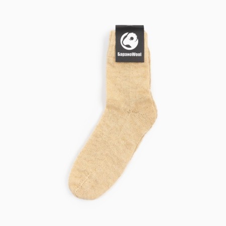 Women's socks, beige color, size 23-25-3