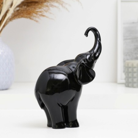 Figure "Elephant" Black, 16x9x18cm-1