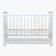 Children's Molli bed, with a transverse pendulum, white