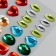 Sticker of rhinestones plastic "Gems" mix 19x8 cm