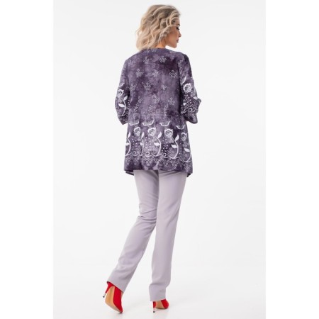 Female blouse, size 42, gray color-2