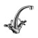 Rossinka Q02-64 kitchen mixer, two-handed, with high rotary pouring, chromium color