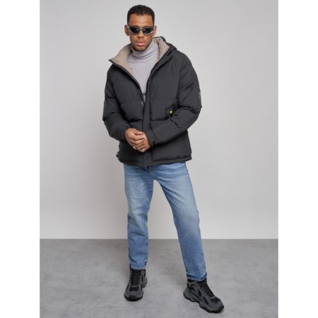 Sports Bologna male winter, size 56, black color-11