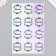 Holographic stickers (stickers) "Thank you" 10x15 cm, 5-221