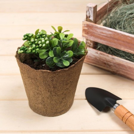 Peat pot, 500 ml, 11 × 10 cm, set 20 pcs., Greengo-4