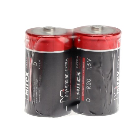 Salt battery Mirex, D, R20-2S, 1.5V, spike, 2 pcs.-1